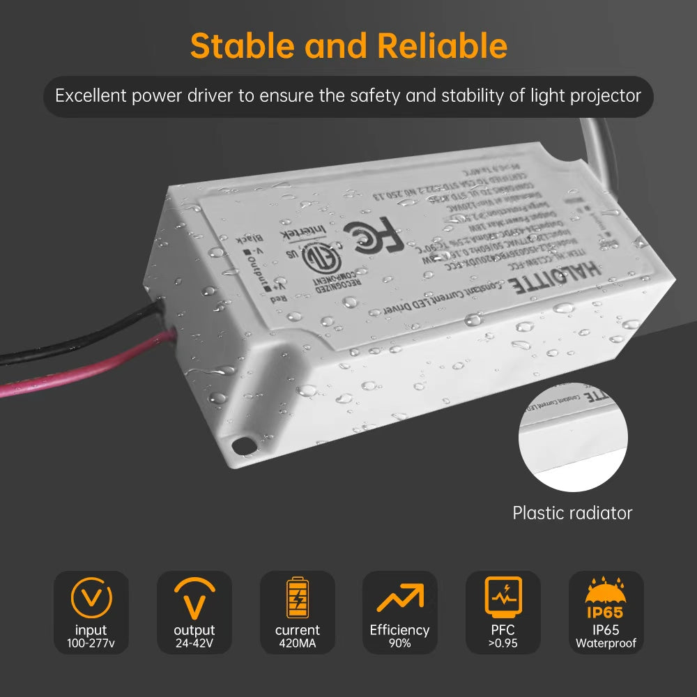 Neuvolt Lighting 18W Constant Current LED Driver Triac Dimming