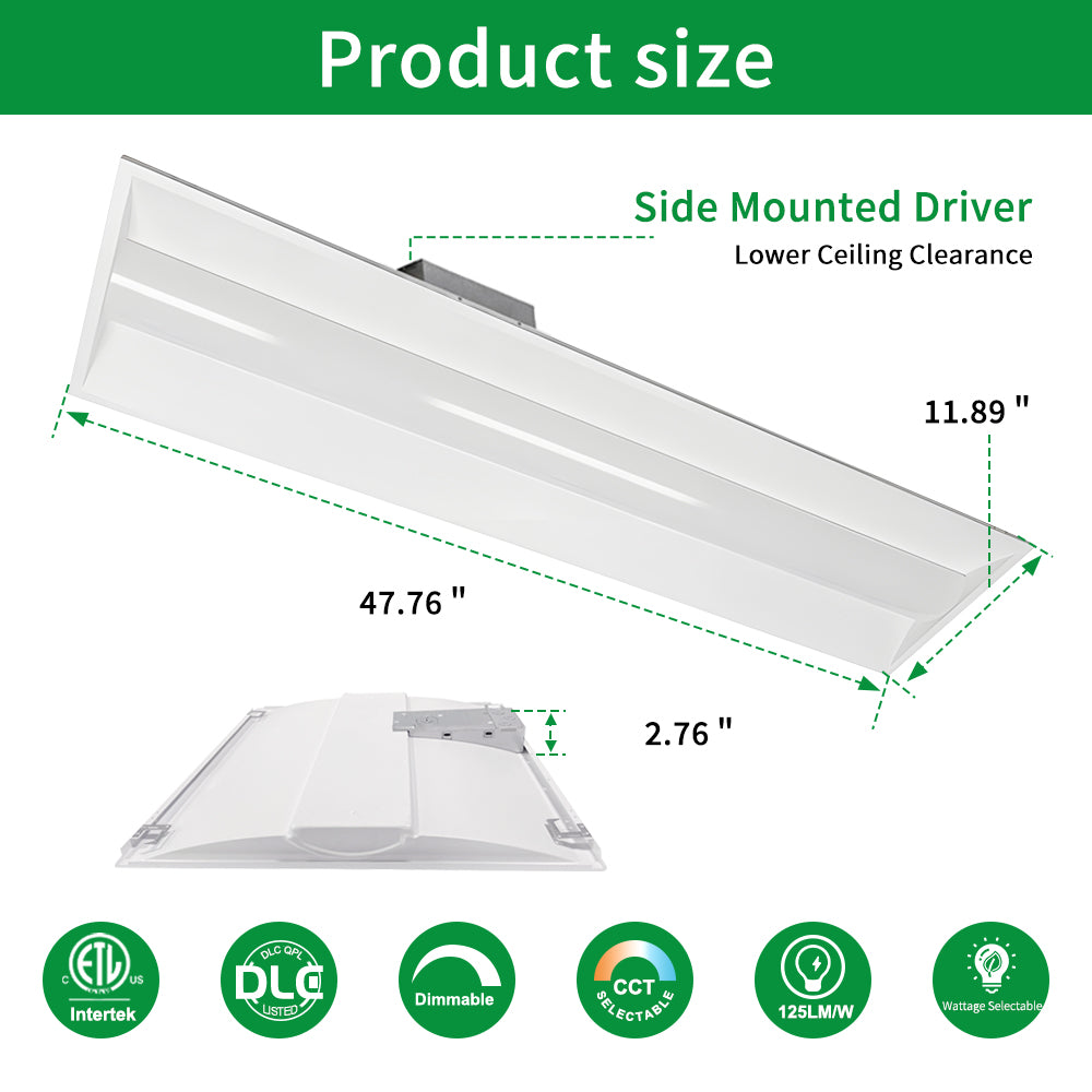 Neuvolt Lighting 1x4FT LED Troffer Light