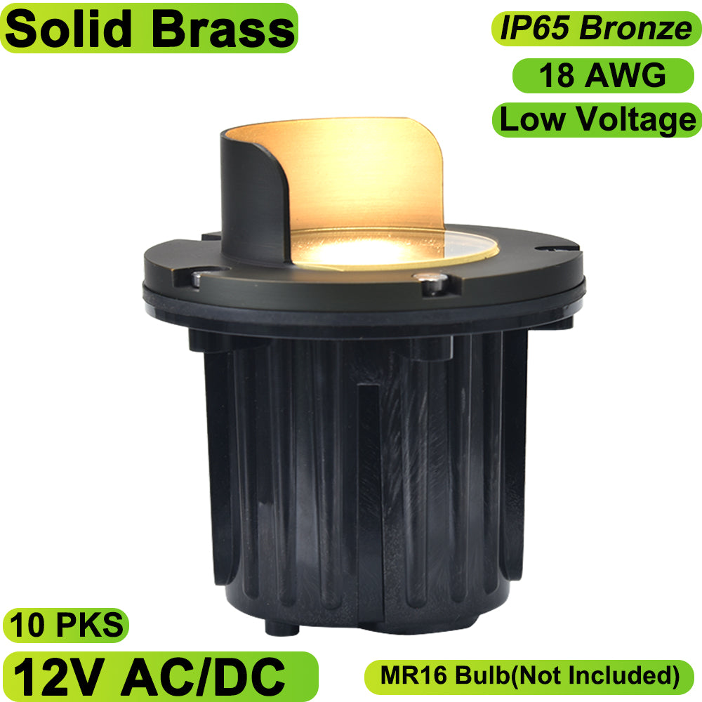 Neuvolt Lighting Solid Brass In-Ground Well Light Landscape Lighting Fixture