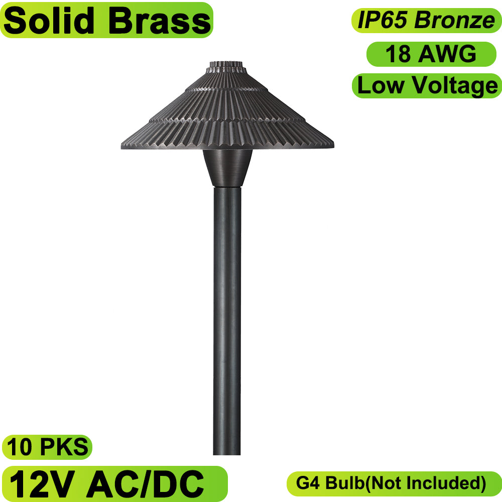 Neuvolt Lighting Solid Brass Path Light Landscape Light