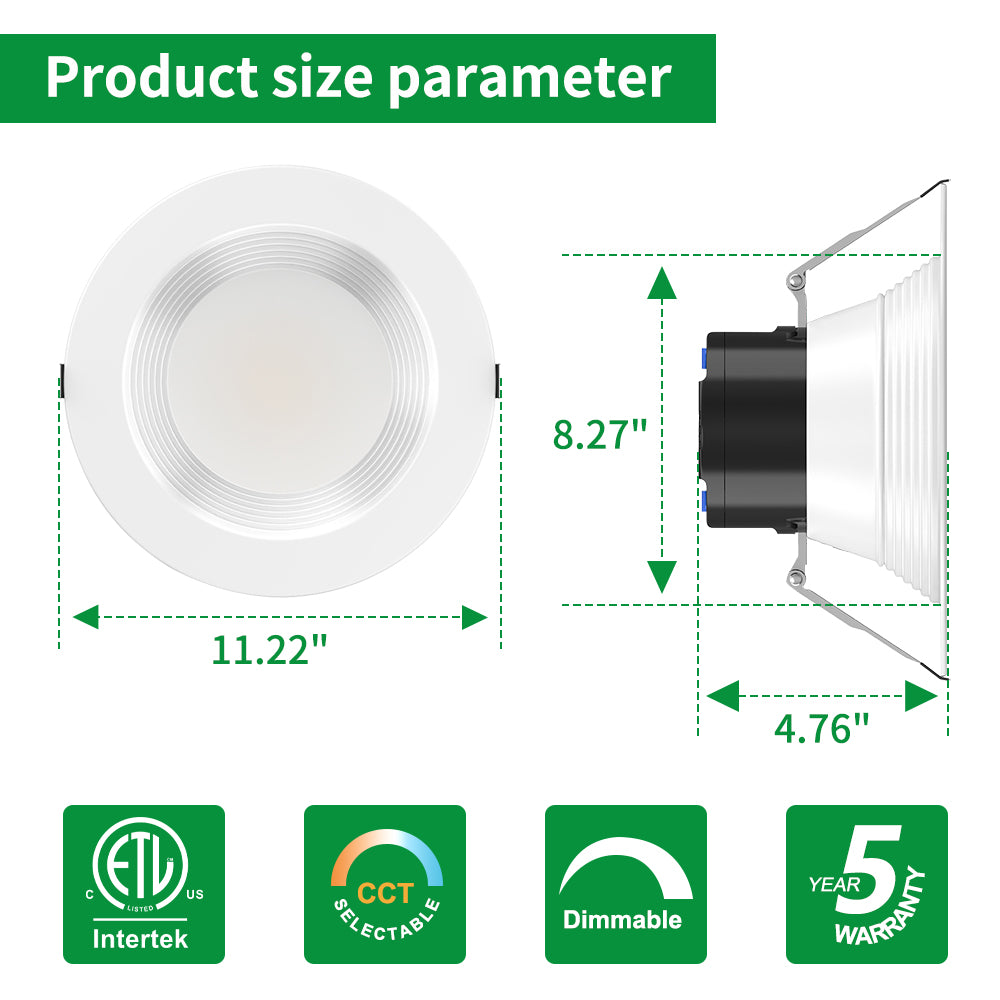 Neuvolt Lighting 10 Inch Commercial Downlighting