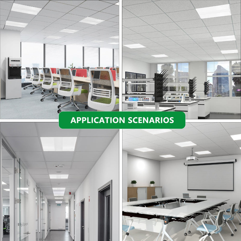 Neuvolt Lighting 2x4FT LED Troffer Light Office Light