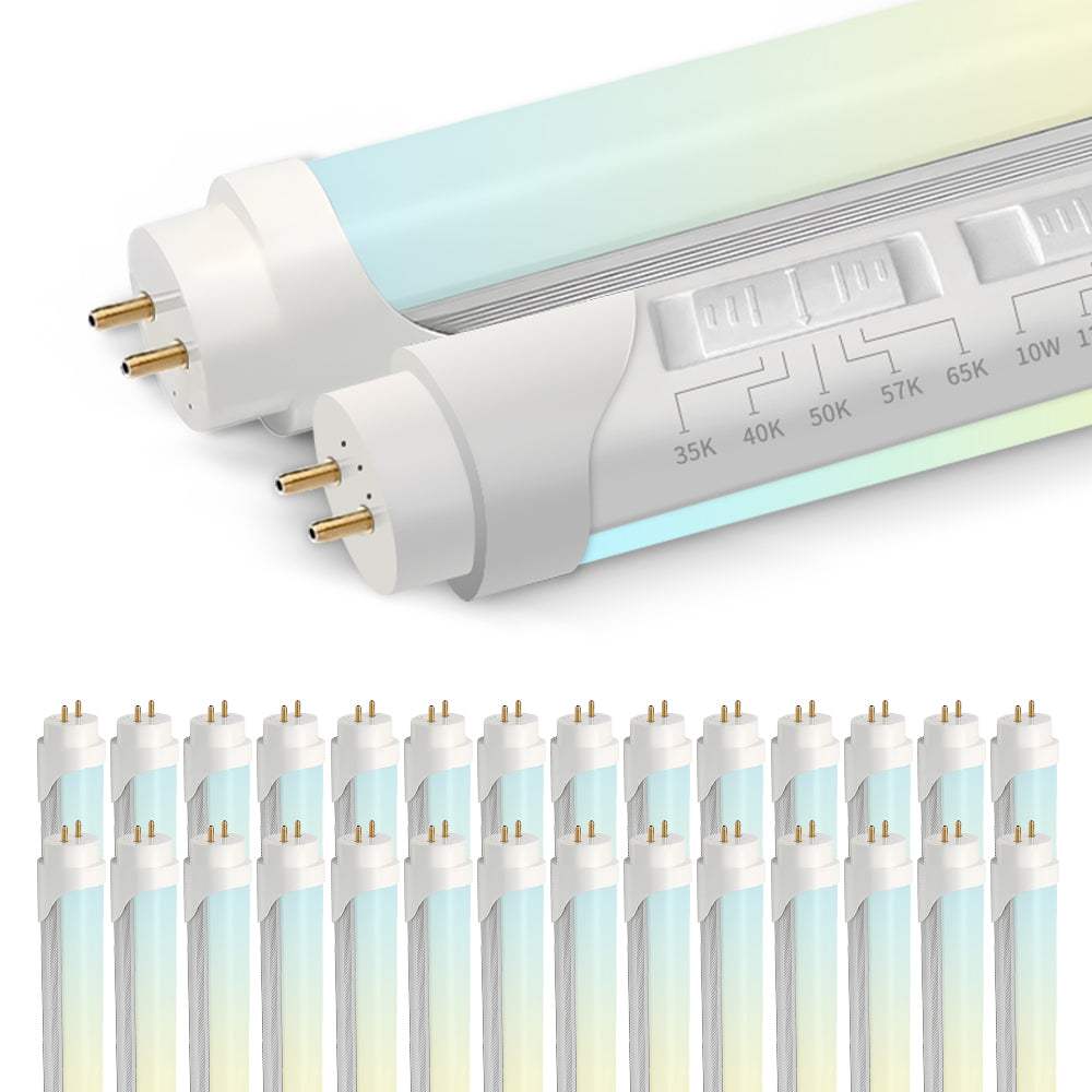 Neuvolt Lighting LED 4FT T8 Tube Light Adjustable watts and cct