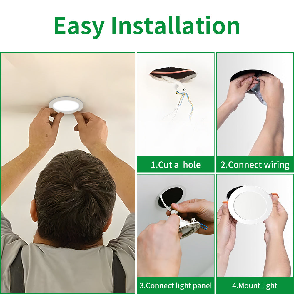 Neuvolt Lighting 4 Inch Retrofit Recessed Downlight