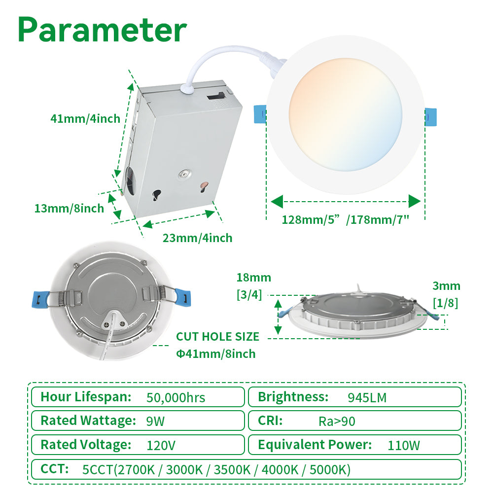 Neuvolt Lighting 6 Inch Retrofit Recessed Downlight