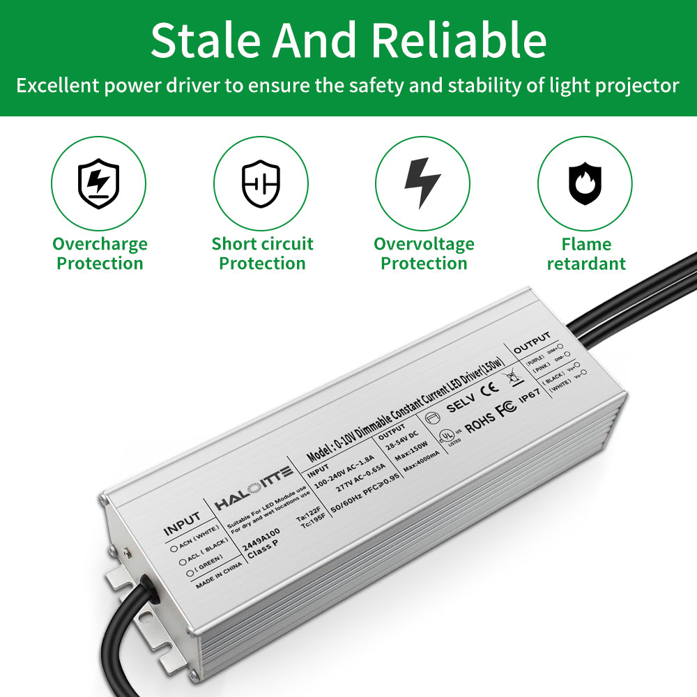 Neuvolt Lighting 150W Constant Current LED Driver 0-10V Dimming