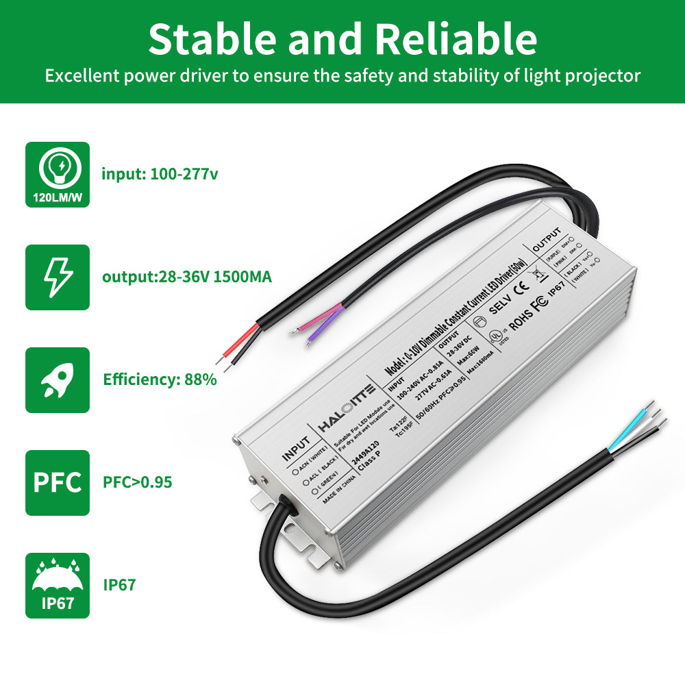 Neuvolt Lighting 60W Constant Current LED Driver 0-10V Dimming