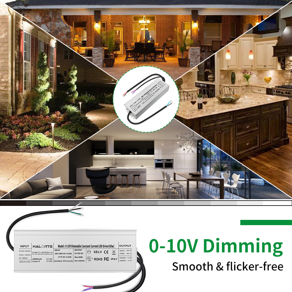 Neuvolt Lighting 60W Constant Current LED Driver 0-10V Dimming