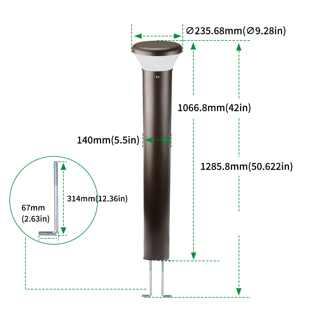 Neuvolt Lighting LED Bollard Light Path Light Landscape Light