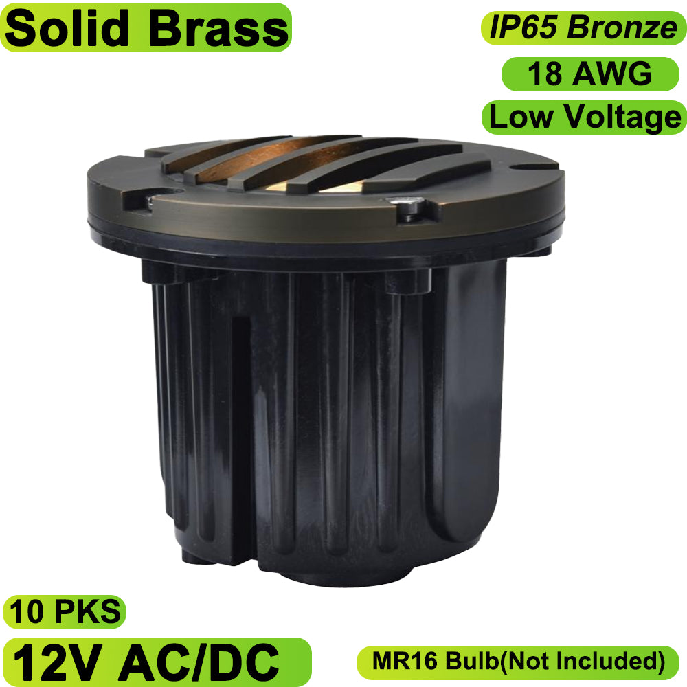 Neuvolt Lighting Solid Brass In-Ground Well Light Landscape Lighting Fixture