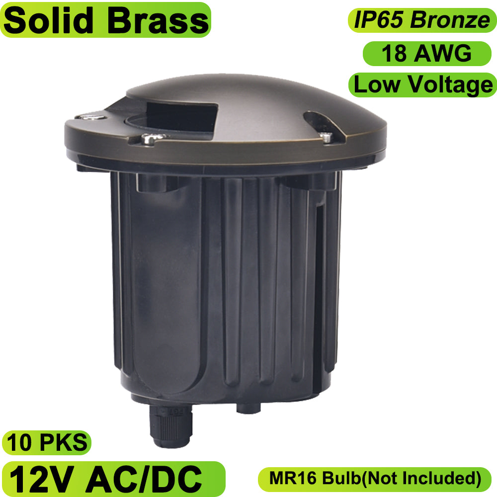 Neuvolt Lighting Solid Brass In-Ground Well Light Landscape Lighting Fixture