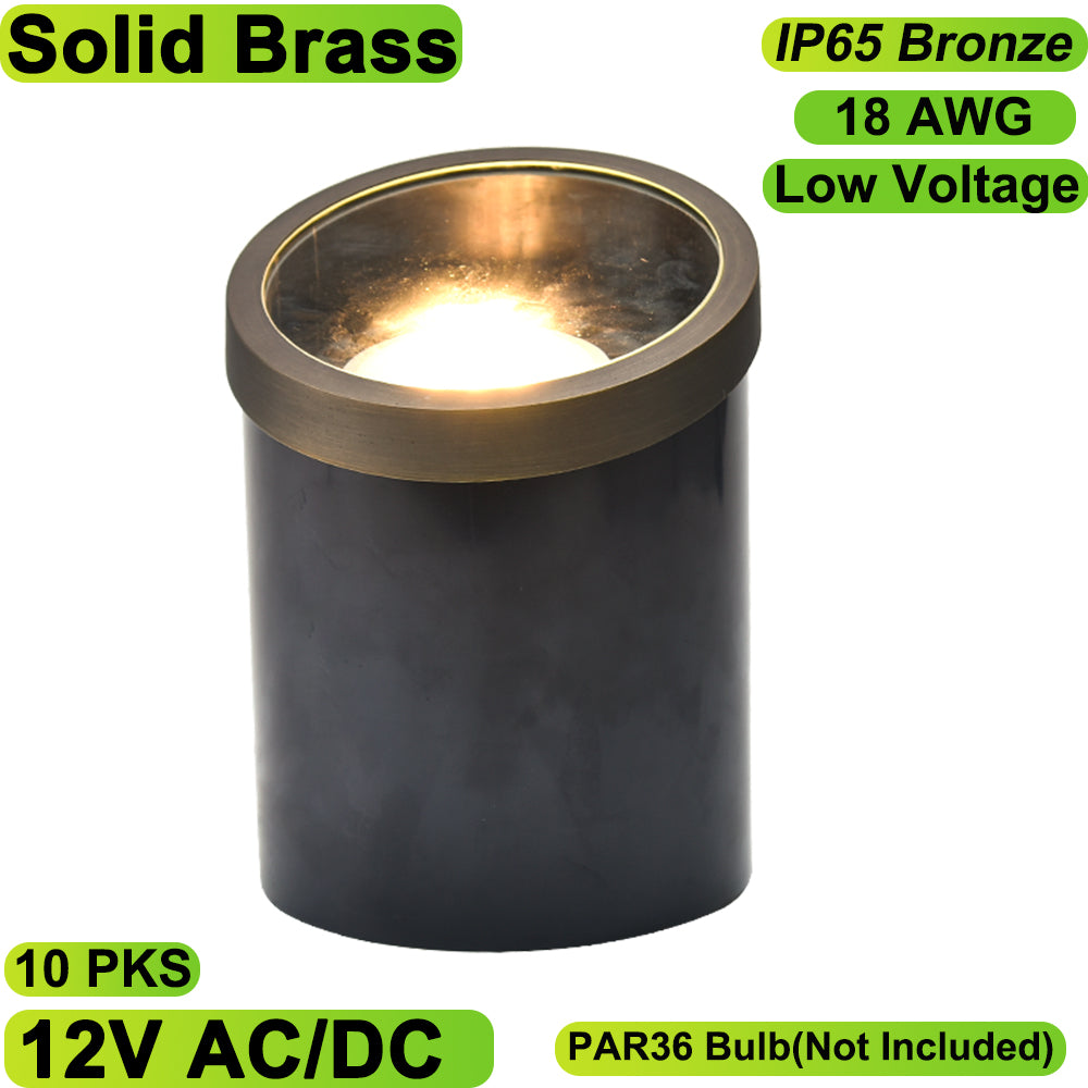 Neuvolt Lighting Solid Brass In-Ground Well Light Landscape Lighting Fixture