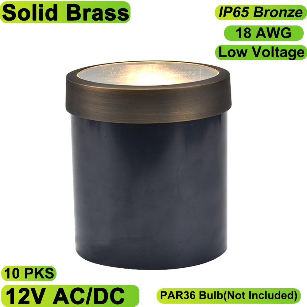 Neuvolt Lighting Solid Brass In-Ground Well Light Landscape Lighting Fixture