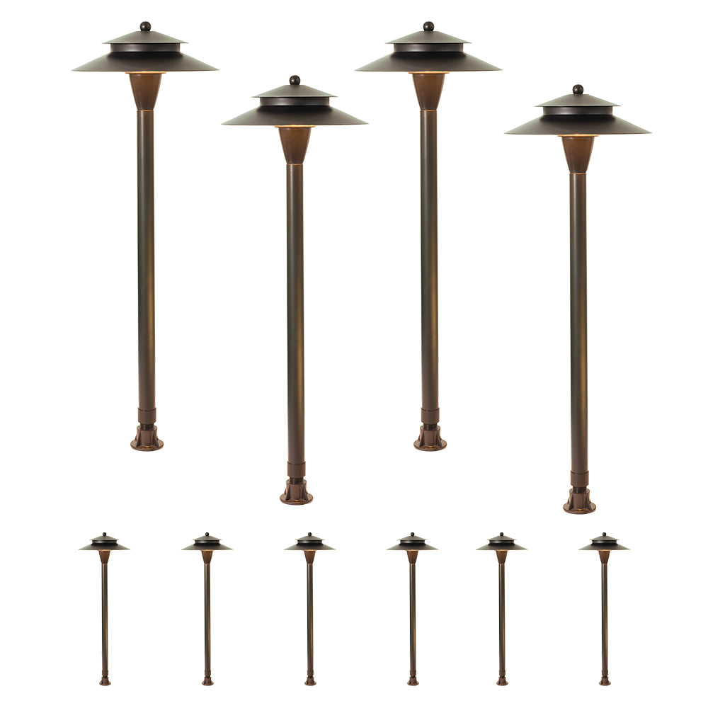 Neuvolt Lighting Solid Brass Path Light Landscape Light