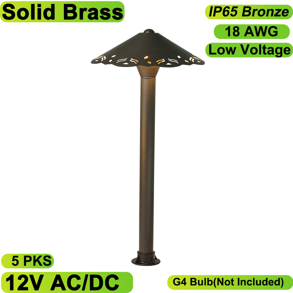 Neuvolt Lighting Solid Brass Path Light Landscape Light