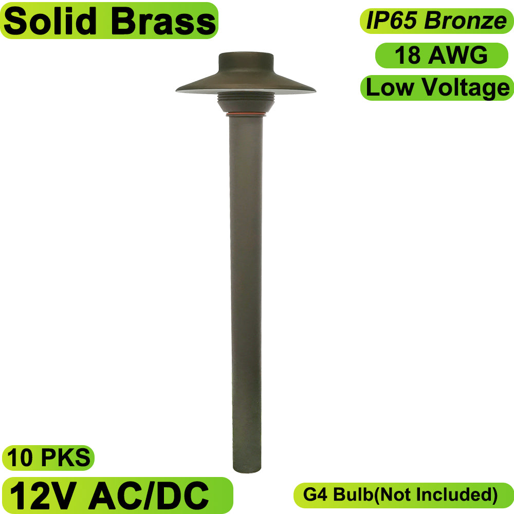 Neuvolt Lighting Solid Brass Path Light Landscape Light
