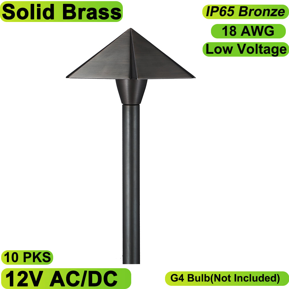 Neuvolt Lighting Solid Brass Path Light Landscape Light